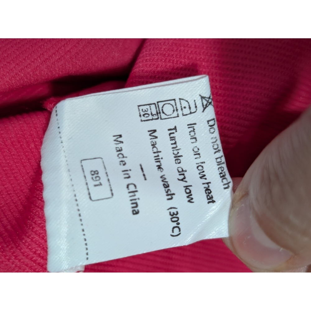 Hot Pink Short Sleeve T-Shirt romper Hot shot with Pockets Relaxed Fit Small - Picture 8 of 11